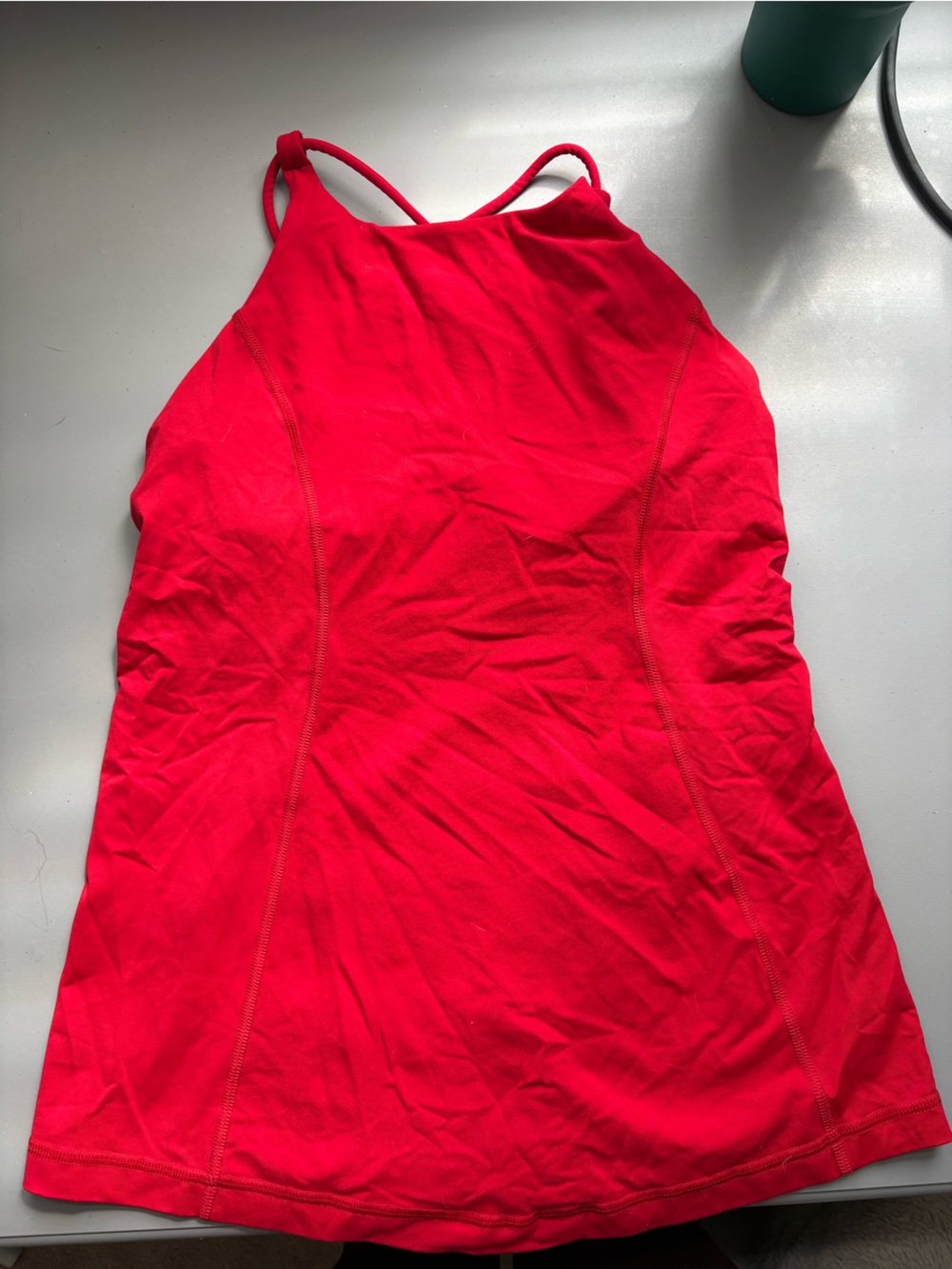 Vintage Lululemon Bright Red Sleeveless Tank Top